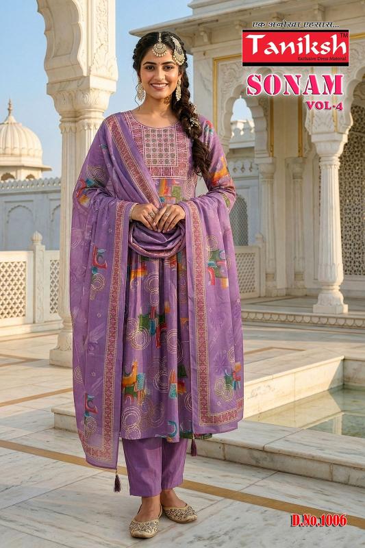 Taniksh sonam vol 4 anarkali style kurtis wholesale outlets